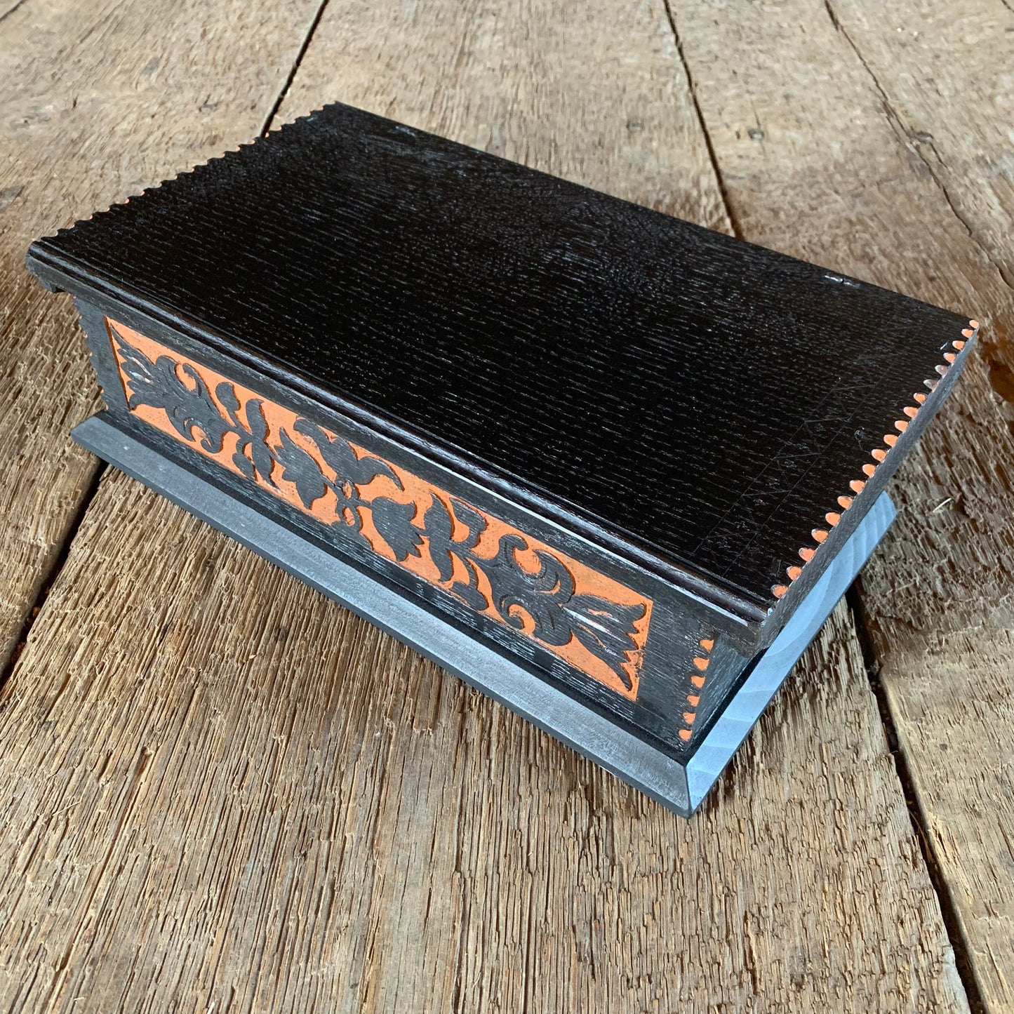 Carved Oak Box