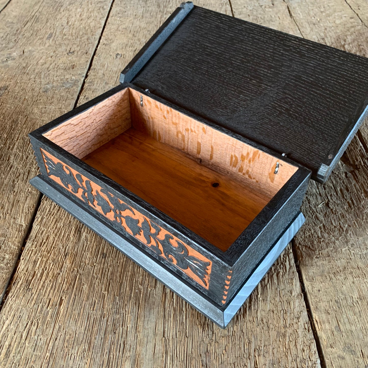Carved Oak Box